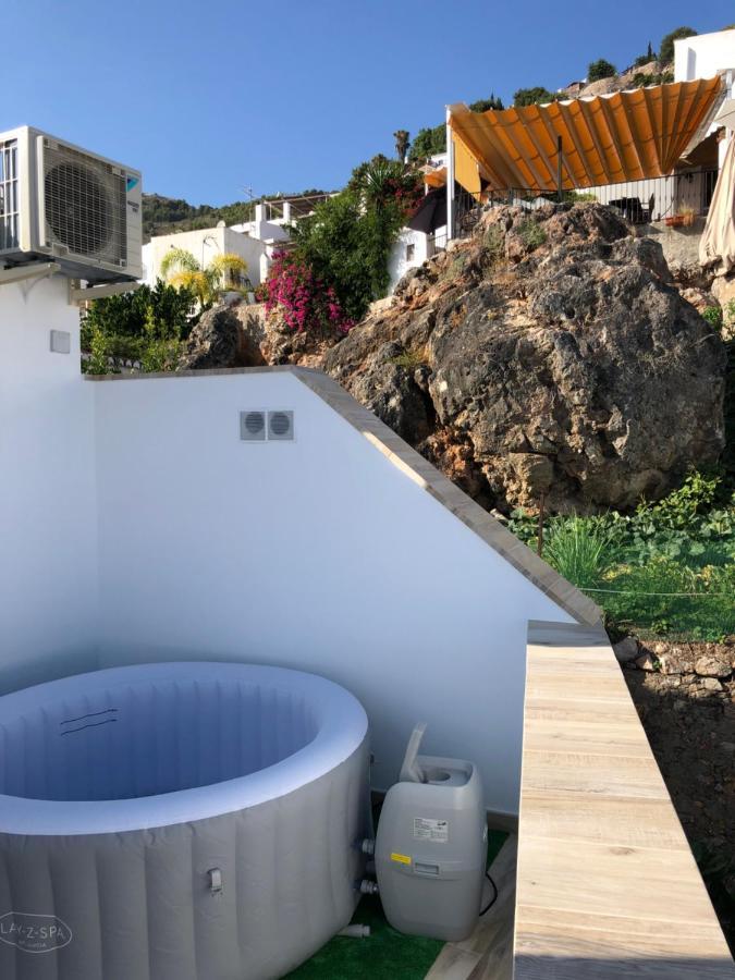 Villa Cerezo'S House - Terrace & Jacuzzi Frigiliana Exterior foto